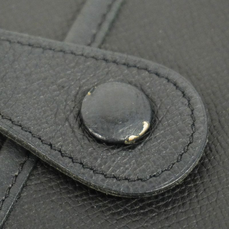 Hermes Shoulder Bag Evelyn 2PM Vaux Epson Black Silver Hardware □J Engraved