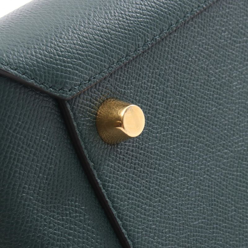 Celine Handbag Belt Bag Mini Belt Bag Mini Green Leather Belt Bag Nano Ladies