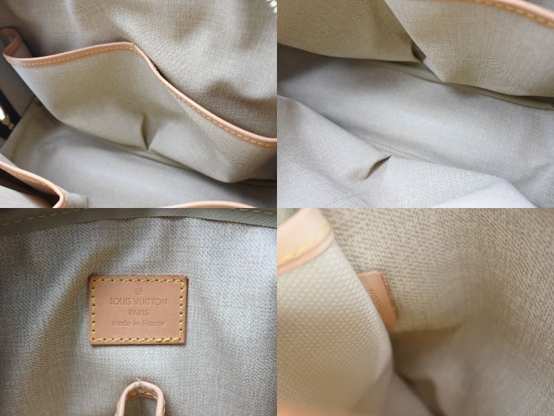 Louis Vuitton Trouville Handbag Monogram Brown Leather Gold — view 8