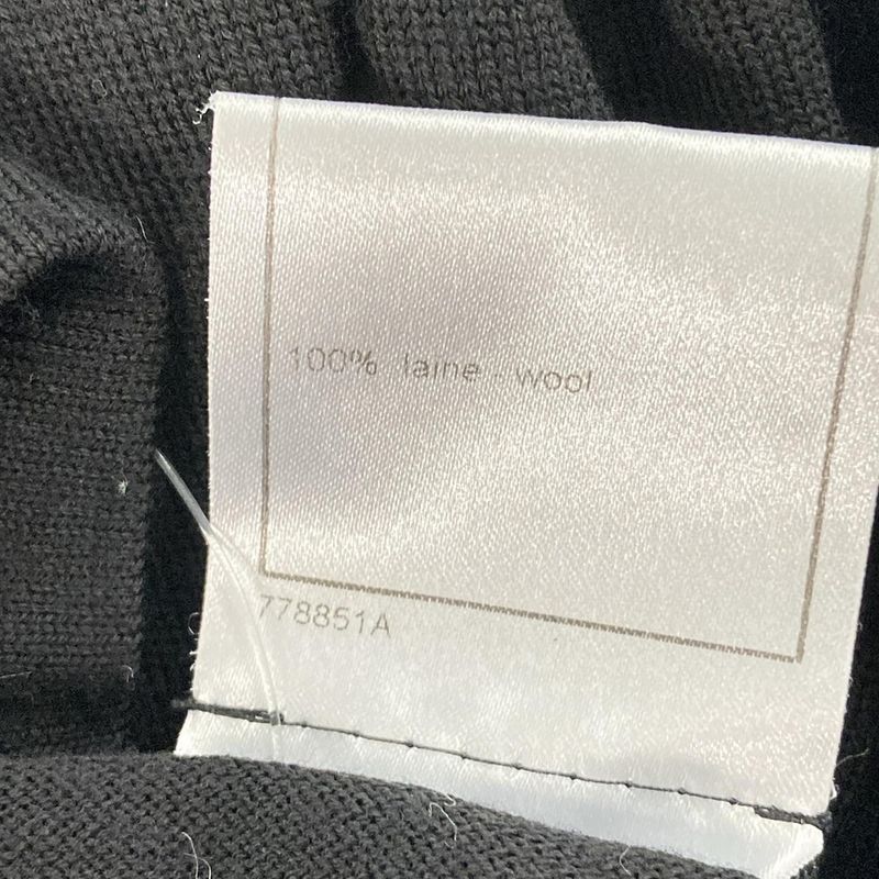 Chanel Long Sleeve Sweater Size 42 L Women's Excellent Condition - P31900 Black