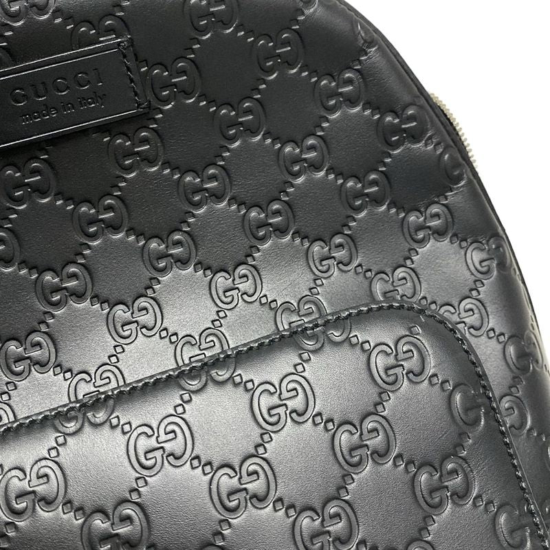 Gucci Backpack Gucci Guccissima Line 450967 Black Leather