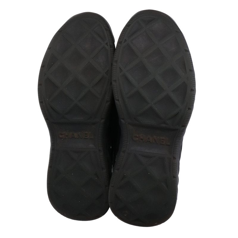 Chanel G38501 Coco Mark Matelasse Quilted Suede Sneakers 36