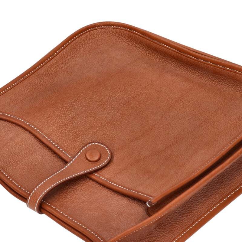 Hermes Evelyn PM Engraved B Ghardware Taurillon Clemence Shoulder Bag Men PM