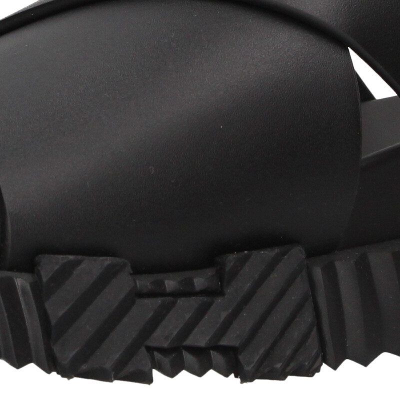 Hermes Infra 241919zh Leather Slide Sandals Men's 42