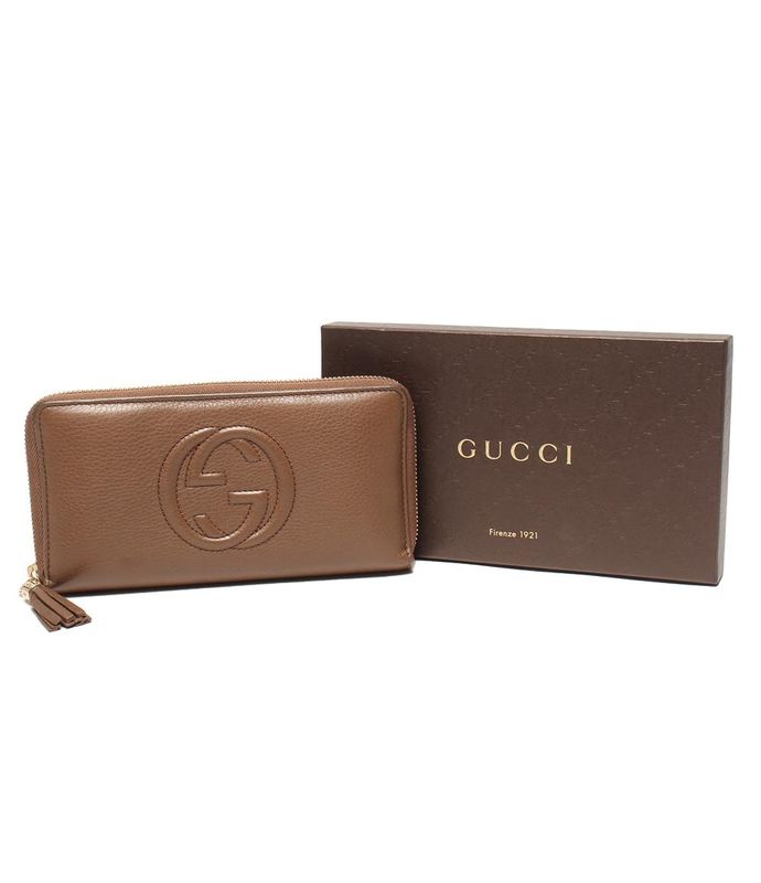 Gucci Round Zipper Long Wallet Soho 308004 0959 Women's Gucci