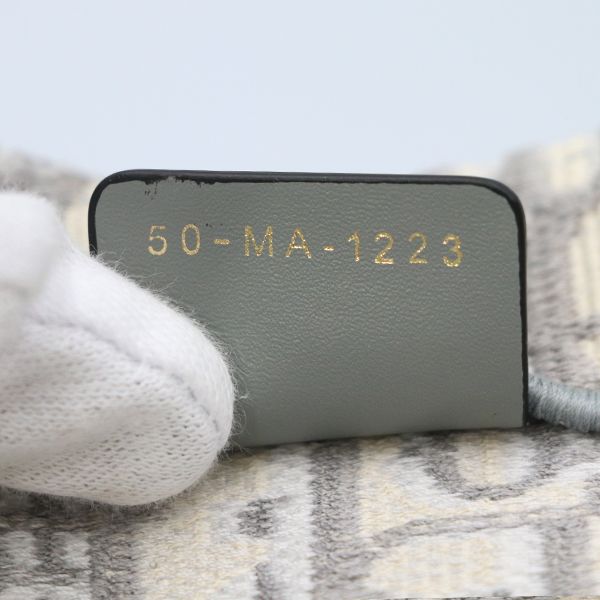 Christian Dior Ivoryish Gray Canvas Book Tote Bag with Medium Scarf 50-Ma-1223