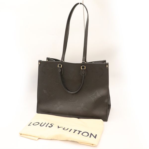 Louis Vuitton Noir Black Monogram/empreinte on-the-Go GM M44925 2way Bag Ladies