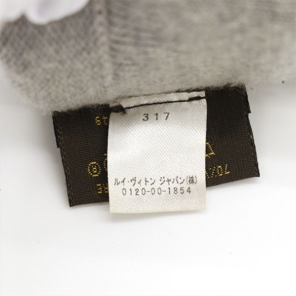 Louis Vuitton Monogram Sunset Gloves M73049 Gloves Wool Etc Gray Pink