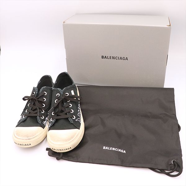 Balenciaga Low Top Sneakers Canvas Size 27.0cm (10.63in) Black Mens