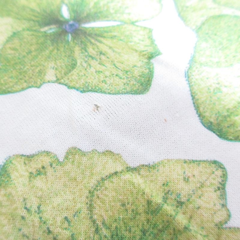 Gucci Flower Print Crew Neck Short Sleeve T-Shirt Cut and Sewn S Green Men's