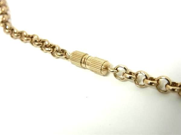 Fendi Necklace FF Logo Plate - Gold Metal Women's Zucca