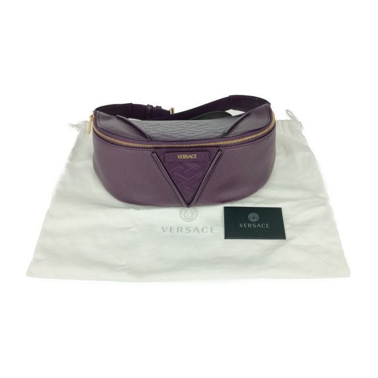 New Used Unused Display Versace Waist Bag V Greca Signature Belt Bag 1006888