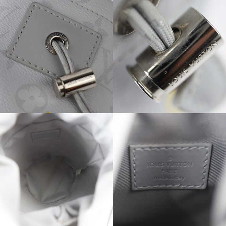 Louis Vuitton Chalk Nano Bag Shoulder Bag M44631 PVC Leather White Gray Silver