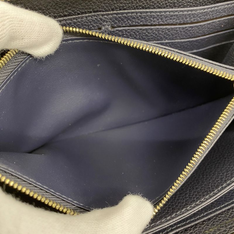 Louis Vuitton Long Wallet Monogram/empreinte Zippy Wallet M62121 Marine Rouge