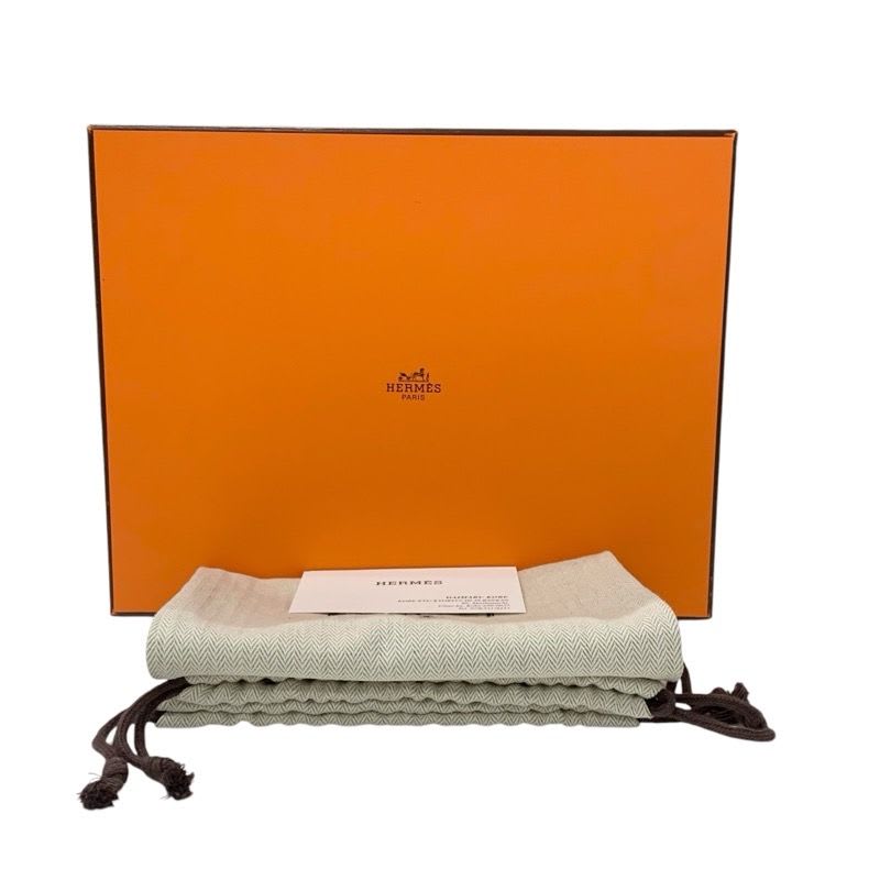 Hermes Frog Sandals Shoes Leather White Chaine D'ancre Mule Flat