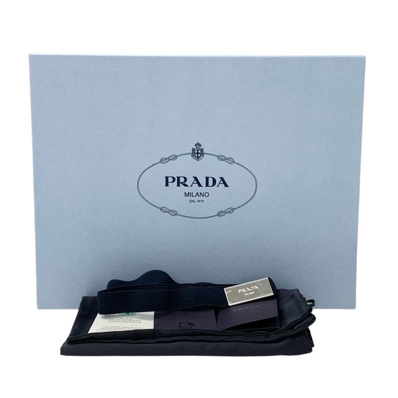 Prada Loafers Leather Shoes Leather Black Triangle Logo