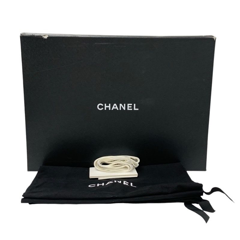 Chanel Boots Short Shoes Nylon Patent Black Gold Coco Mark Lace Up