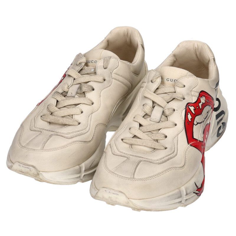 Gucci Lytton 552089 Lip Print Sneakers Men's 8