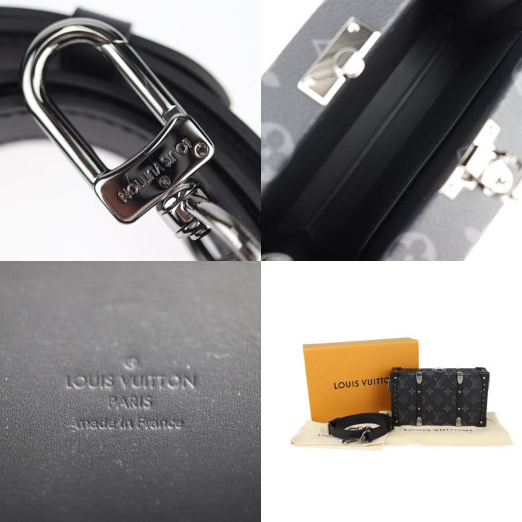 Louis Vuitton Neo Wallet Trunk Shoulder Bag M20954 Monogram Eclipse Black Gray
