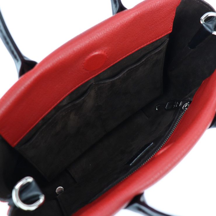 Louis Vuitton Tote W BB Handbag M94629 Vaux Cashmereleather Threes Redish Black