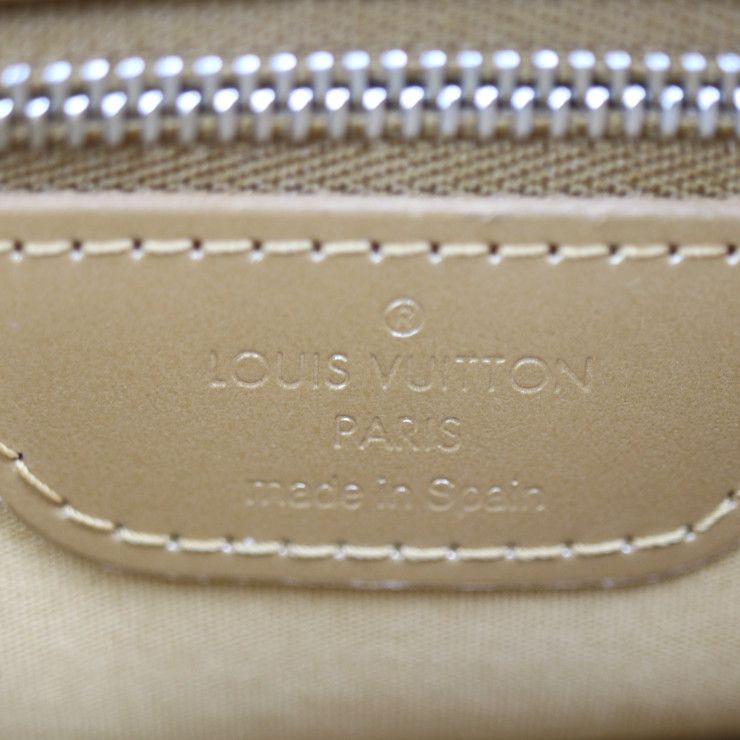 Louis Vuitton Stockton Handbag M55117 Leather Ambre Goldish Silver Hardware