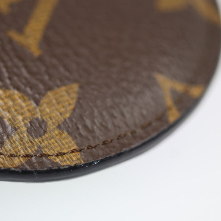 Louis Vuitton Porte Cles Padded Key Holder M68307 Monogram Canvas Leather Brown