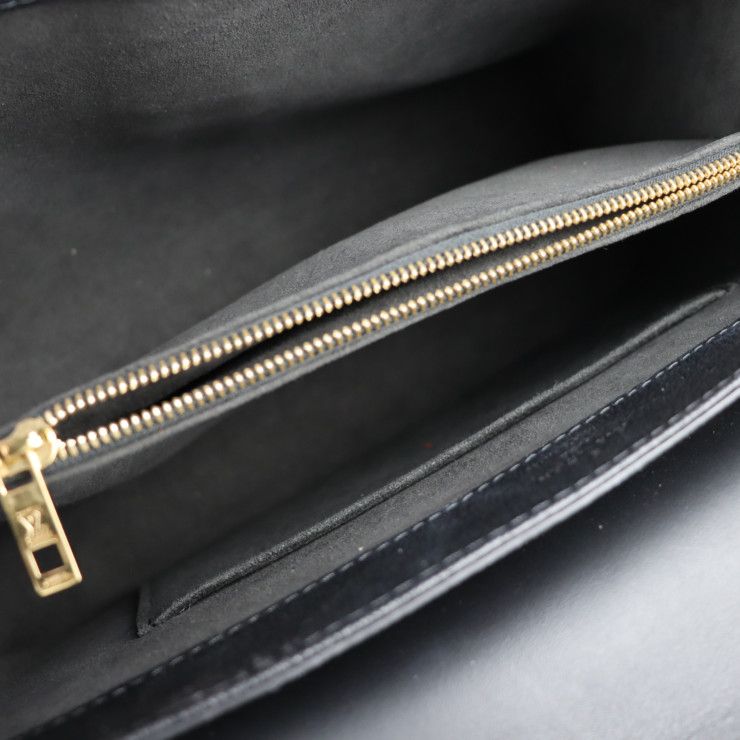 Louis Vuitton Very Handbag M51989 Leather Noir Black Monogram Shadow One Handle