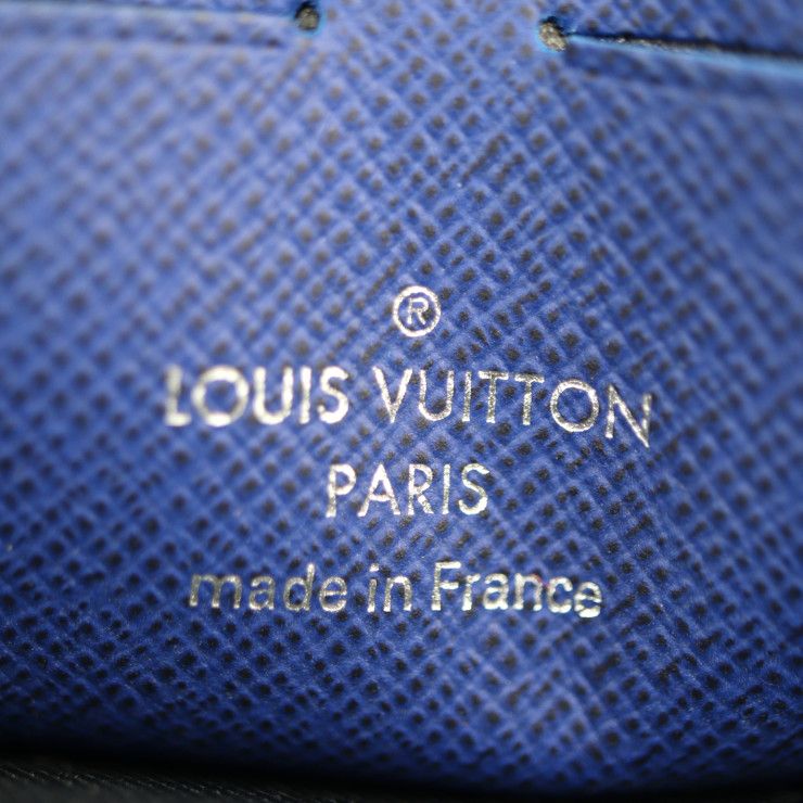 Louis Vuitton Pochette Voyage MM Second Bag M30399 Leather Cobalt Blue Silver