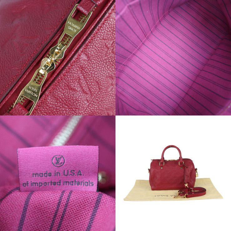 Louis Vuitton Speedy Bandoliere 25 Handbag M40827 Monogram Empreinte Jaipur