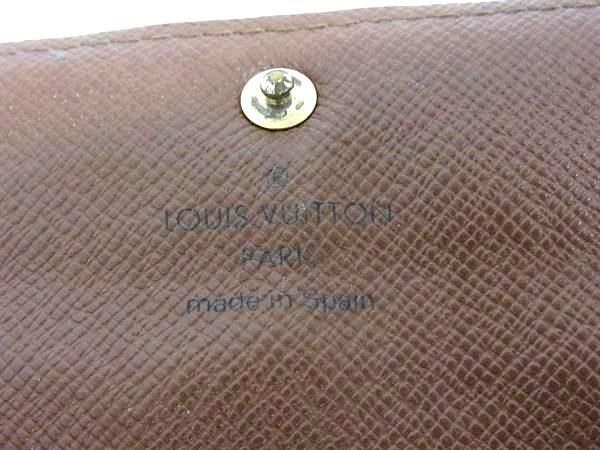 Louis Vuitton Wallet Monogram Pochette Porte Monet Cles Di M61726 Brown PVC