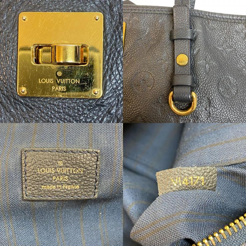 Louis Vuitton M40517 Citadines PM Tote Bag Navy Ladies