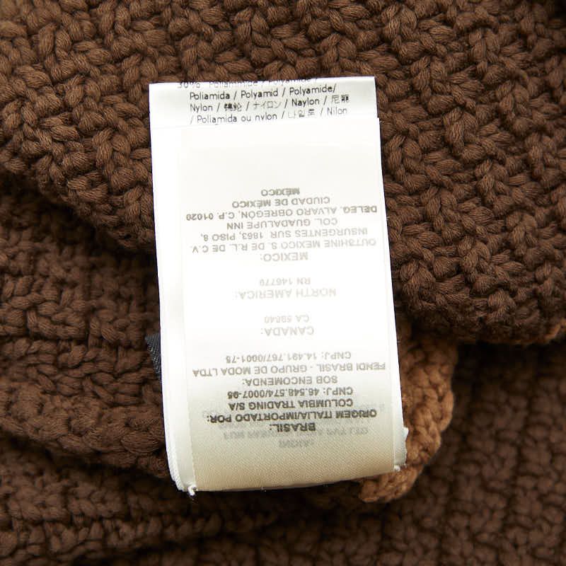 Fendi Knit Vest Size 36 Brown Cotton Nylon Women's Fendi