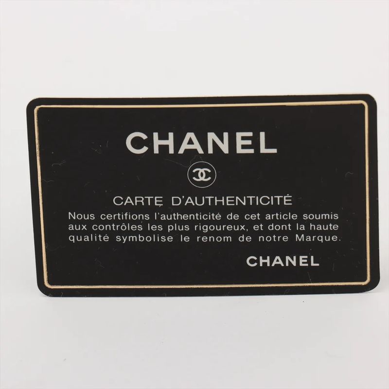 Chanel Authenticity With Card Coco Mark Lambskin Chain Leather Shoulder Bag