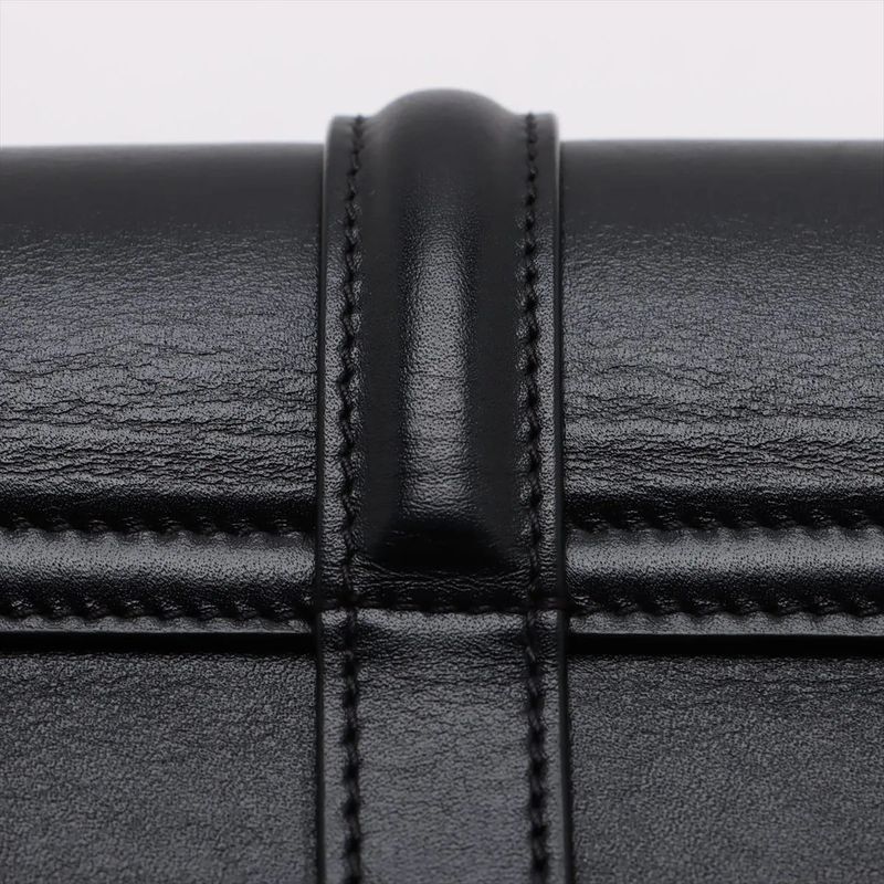 Celine Buzas Ses 16 Medium Leather Shoulder Bag Crossbody Hand Black Women's