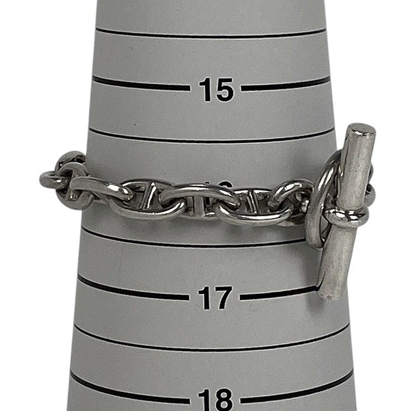 Hermes Chaine D'ancre PM 16frame Bracelet Metal Silver Ladies