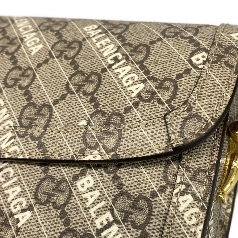 Gucci Shoulder Bag Similar GG Plus GG Supreme Horsebit 1955 602204 Beige X Dark