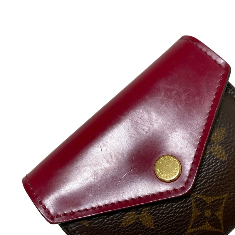 Louis Vuitton Monogram Portefeuille Zoé M62932 Fuchsia Leather Trifold Wallet