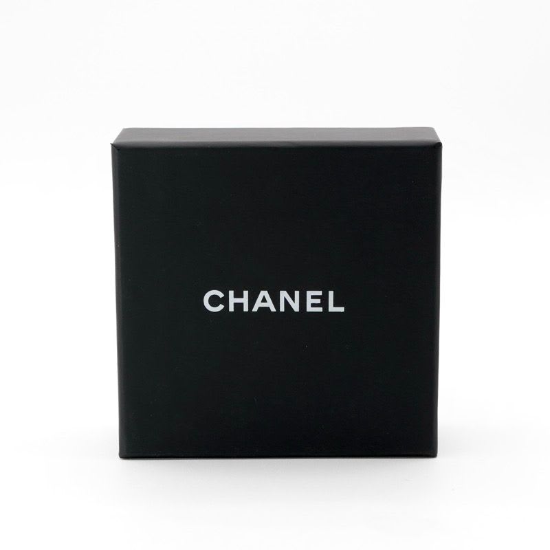 Chanel Earrings Gold Coco Mark Rhinestone