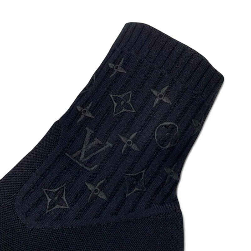 Louis Vuitton Silhouette Line Monogram Boots Short Shoes Fabric Leather