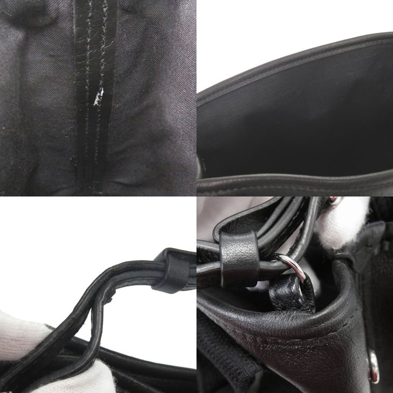 Balenciaga Navy Cabas XS Leather Black 2way Handbag Shoulder Bag Black 1294