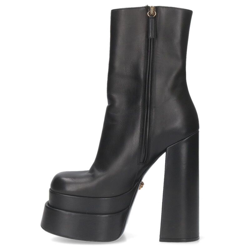 Versace Leather Heeled Boots Women's 37.5