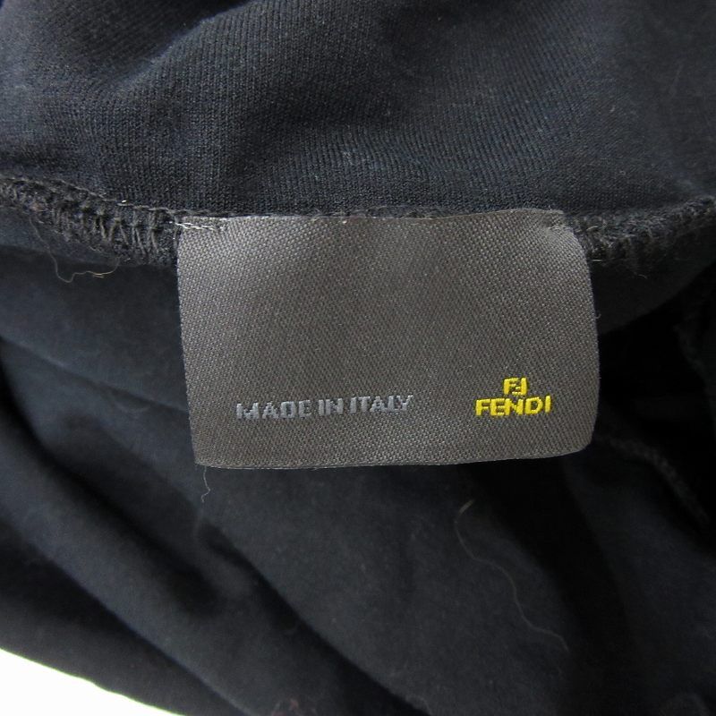 Fendi Cut And Sewn Septum Sleeves Off-turtleneck None Fabric 38 XS Black YS5