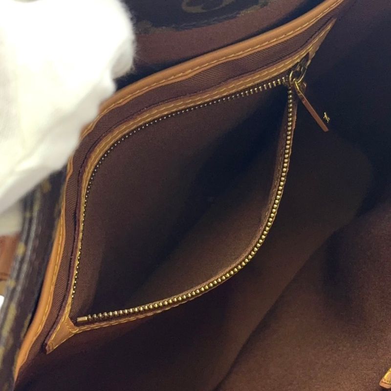 Louis Vuitton Vavin GM Monogram Leather × PVC Brown Tote Bag Gold M51170