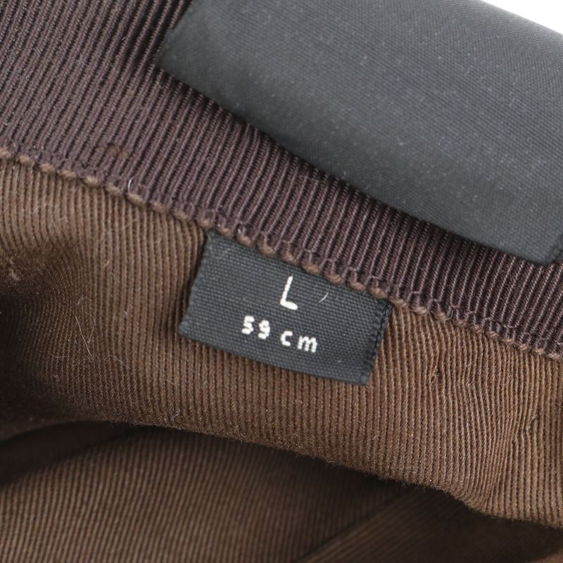 Gucci GG Canvas Sherry Line Baseball Cap Hat 0001-16 Leather Brown Men's