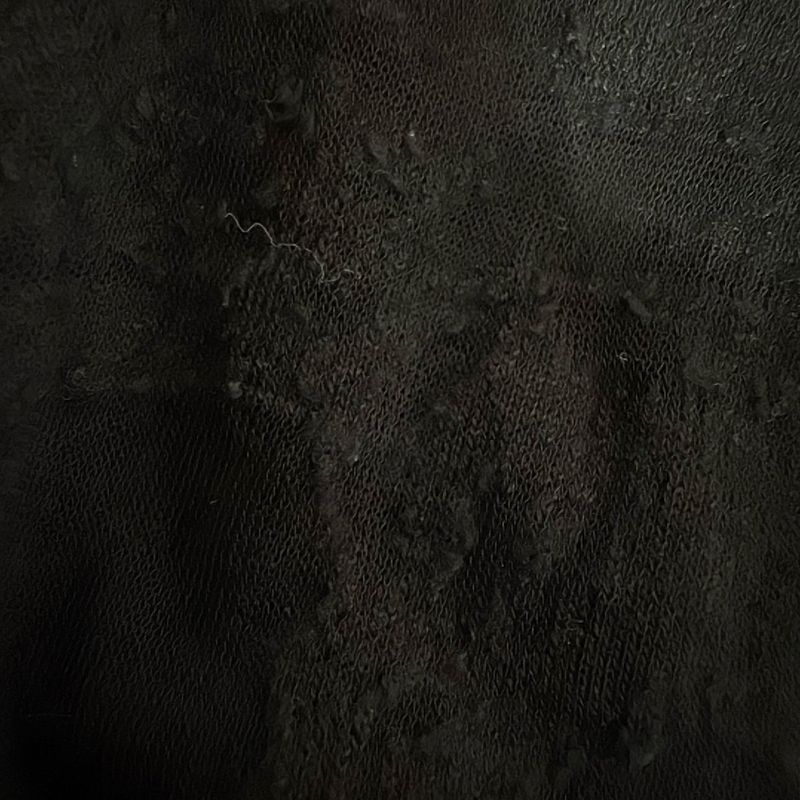 Hermes Short Sleeved Cut And Sewn Size 36 S Women - Black V-neck See-through