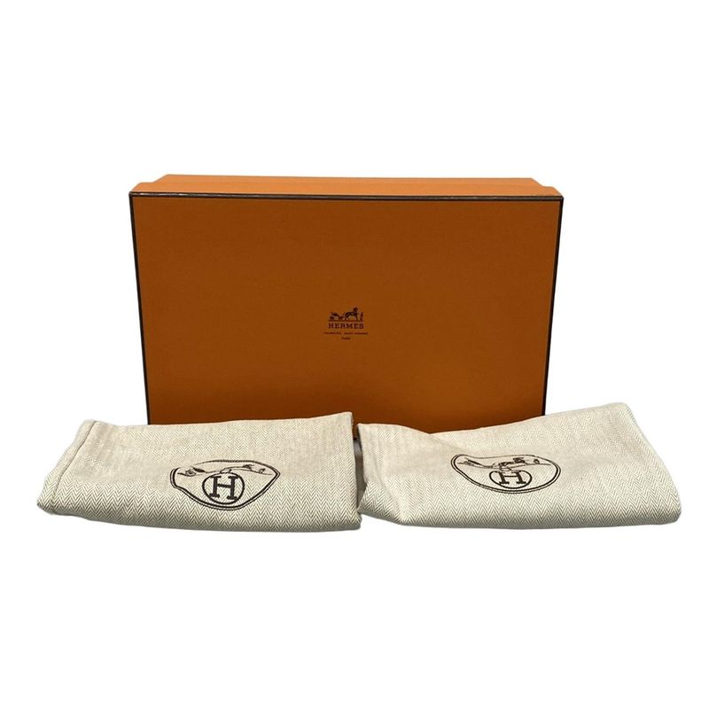 Hermes Loafer 34 Women's Moccasin Paris Black And Silver Hardware Leather