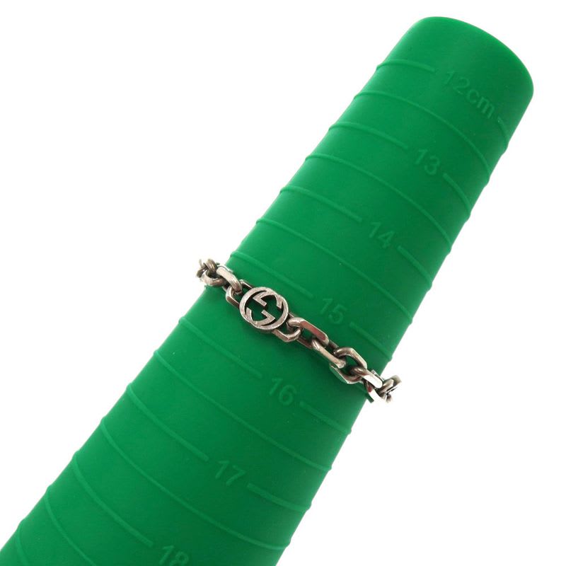 Gucci Interlocking Chain Silver 925 Bracelet 1081
