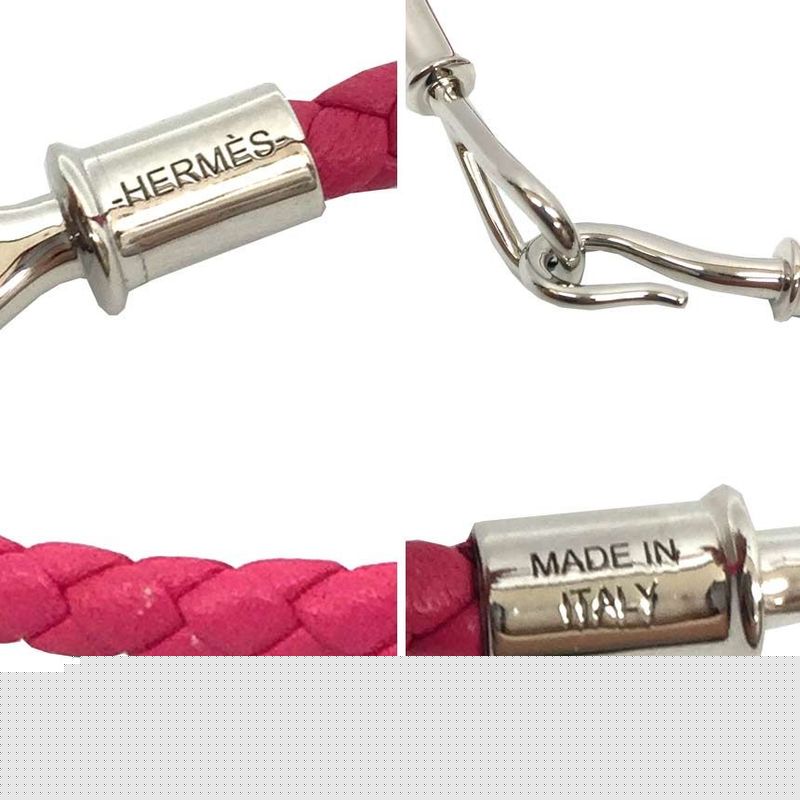 Hermes Braided Leather Bracelet Jumbo Aq7121