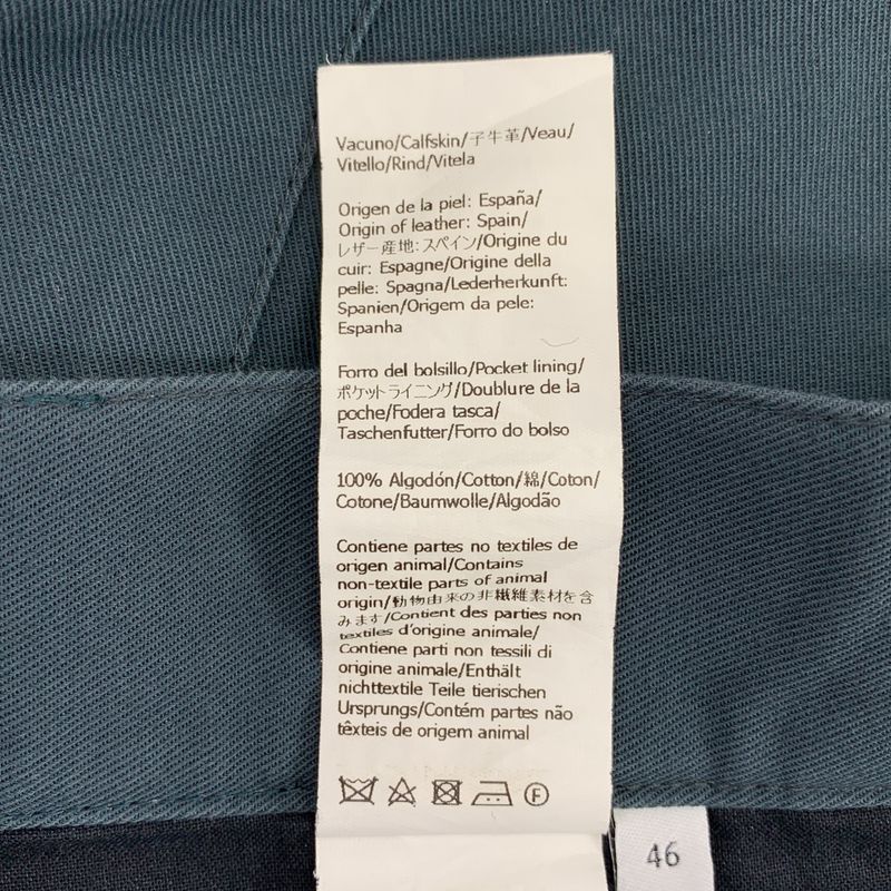 Loewe - Logo Patch Tuck Wide Pants - 46 - Green - Mens