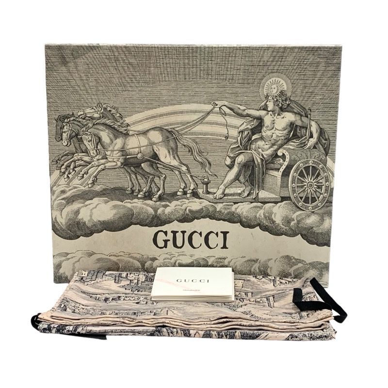 Gucci Boots Short Boots Shoes Leather Shearling Black Unused Studs Lace Up Boa